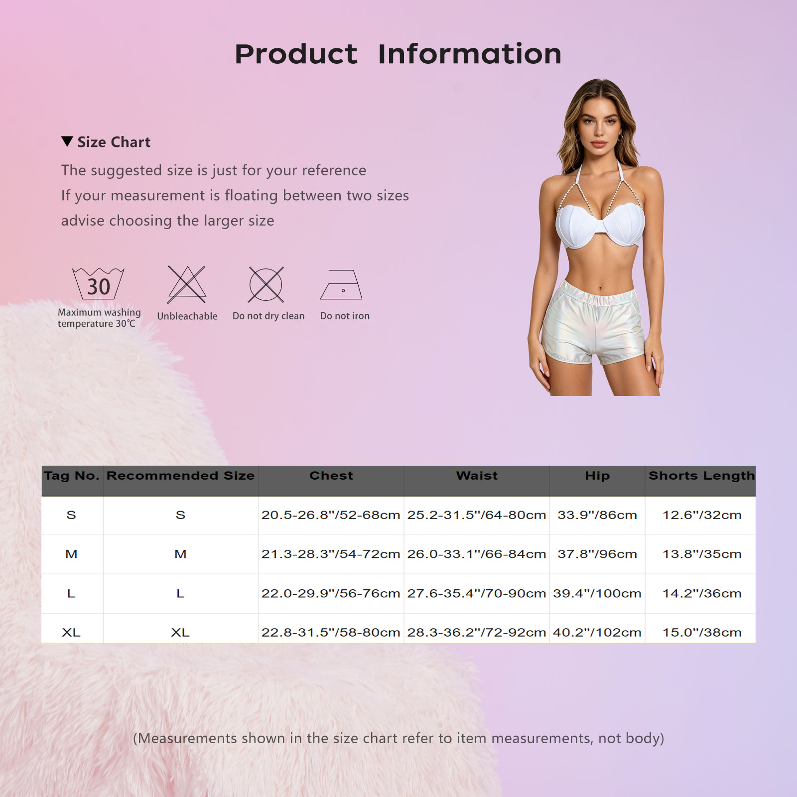 Tops - Damen-Bademode-Set in Metallic-Optik, glänzend, Tankini-Set, Neckholder-Bikini-BH-Oberteil