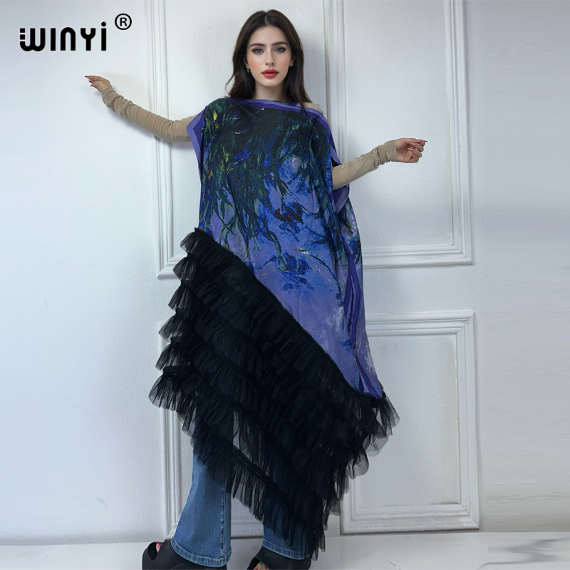 Boho Summer Beach Maxi Dress - WINYI Afrika-Kleidung Übergröße Damenmode Boho Bedrucktes