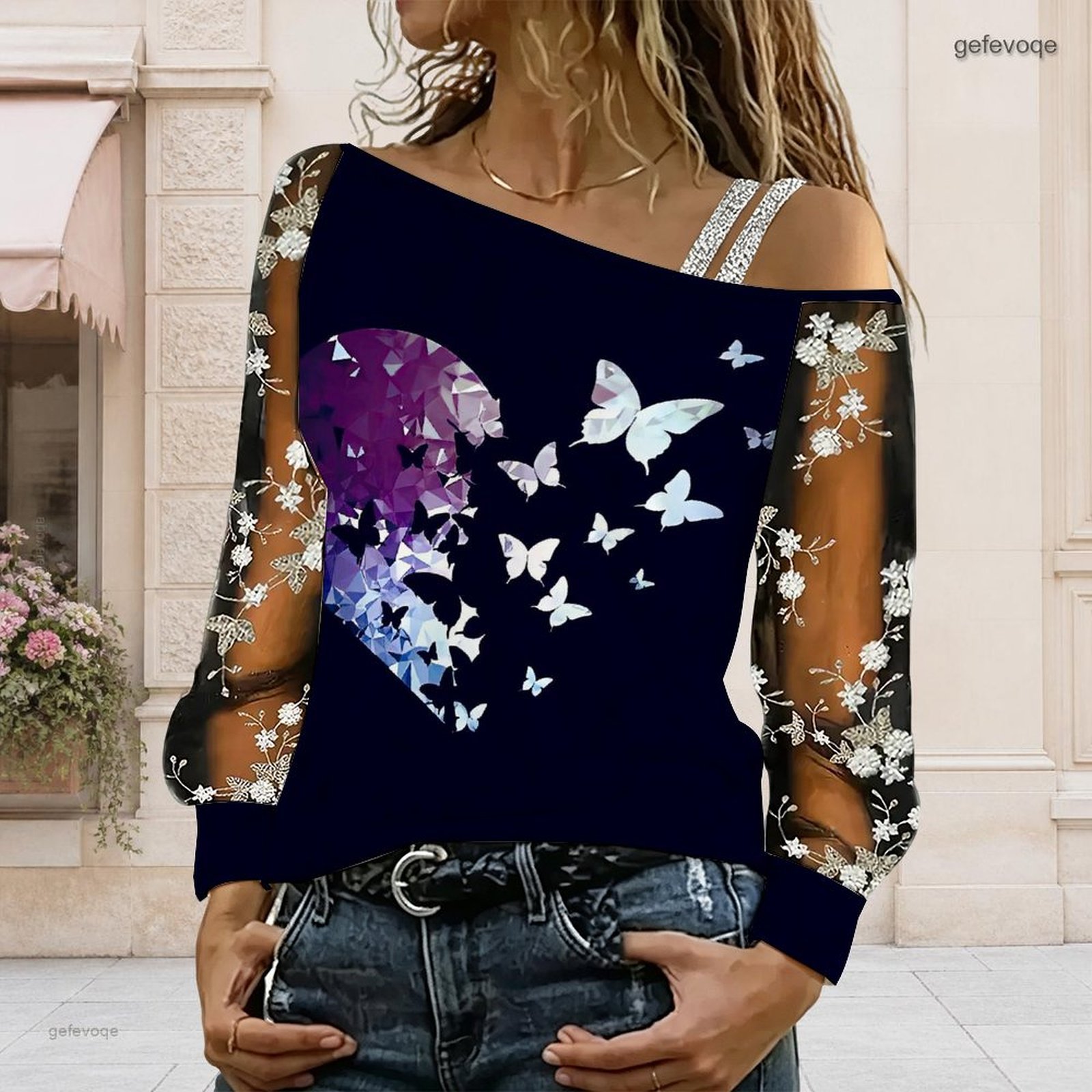 Damen Off-Shoulder Bluse Asymm – Blouses Bewertung und Preis