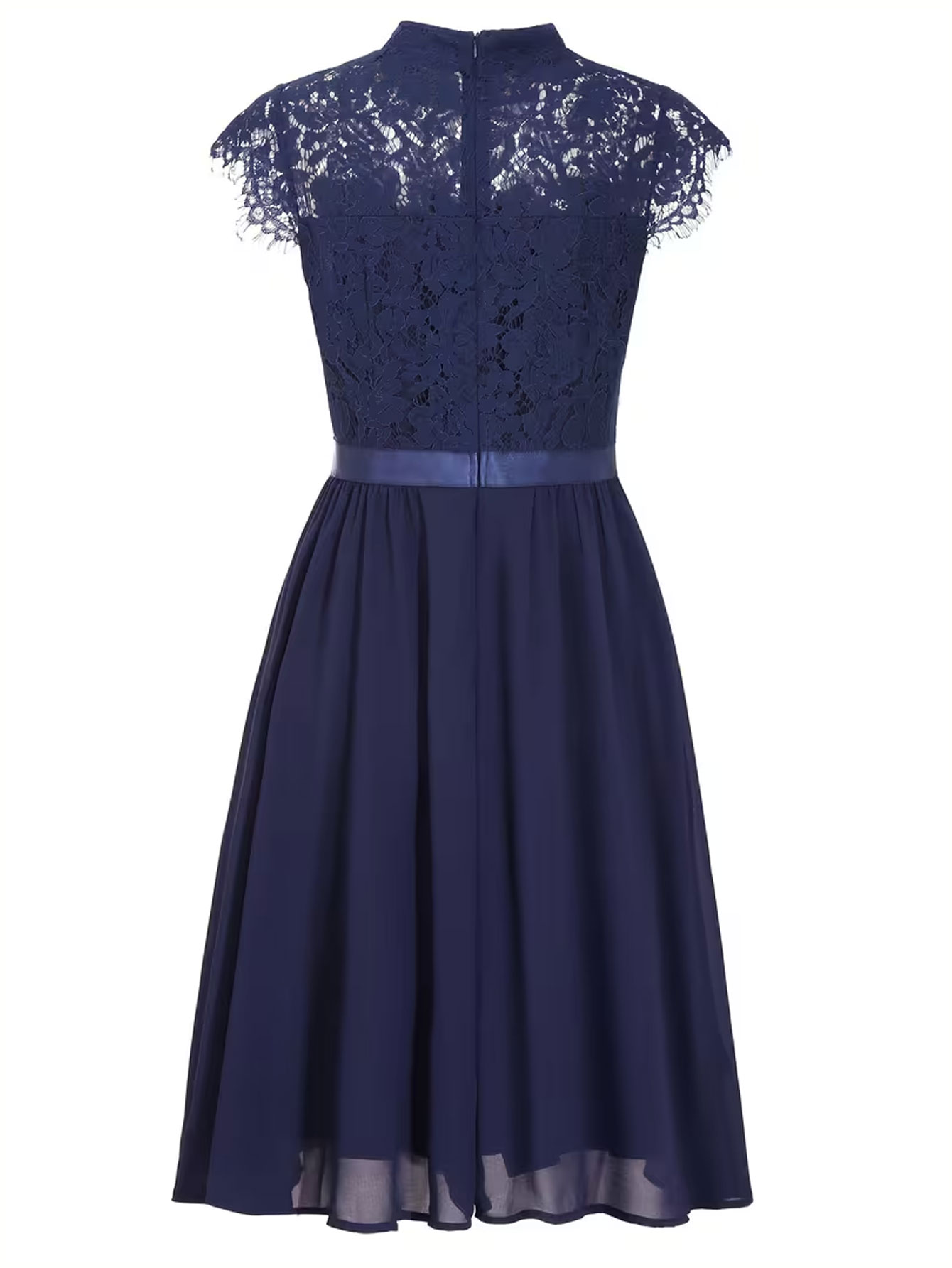 Damen-Cocktailkleid mit Spitze – French Vintage Floral Midi Dress Bewertung und Preis