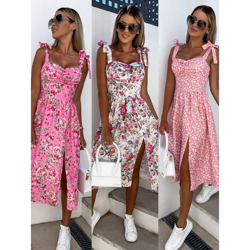 Frauen Sommer Kleid Sexy Flora – French Vintage Floral Midi Dress Bewertung und Preis