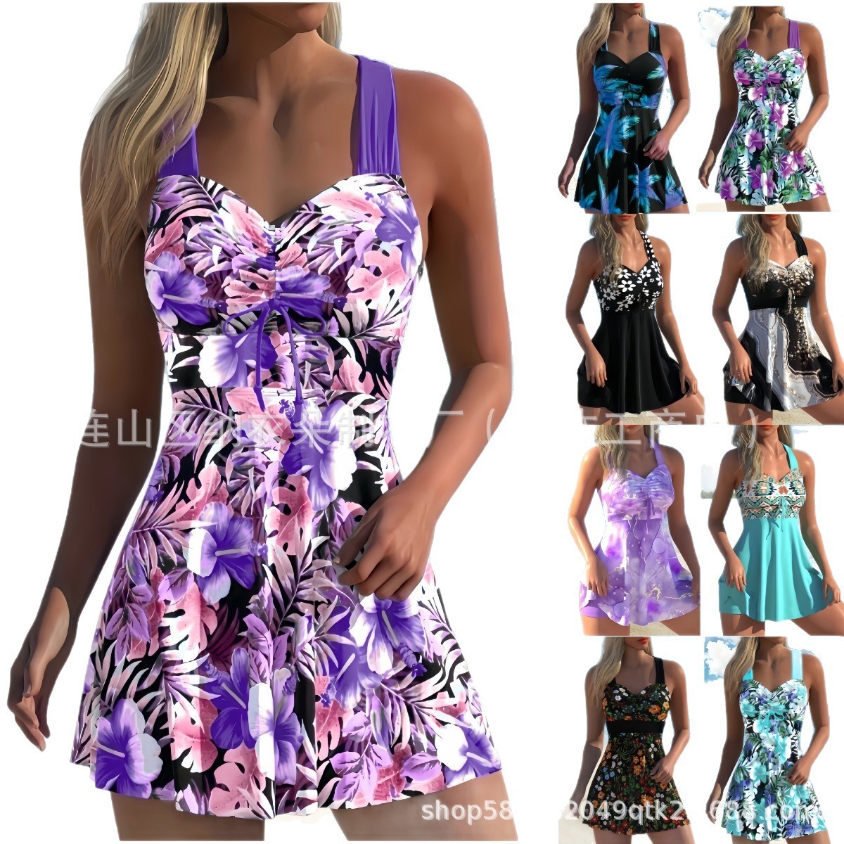 Damen-Tankini mit Blumenmuster – Tops Bewertung und Preis