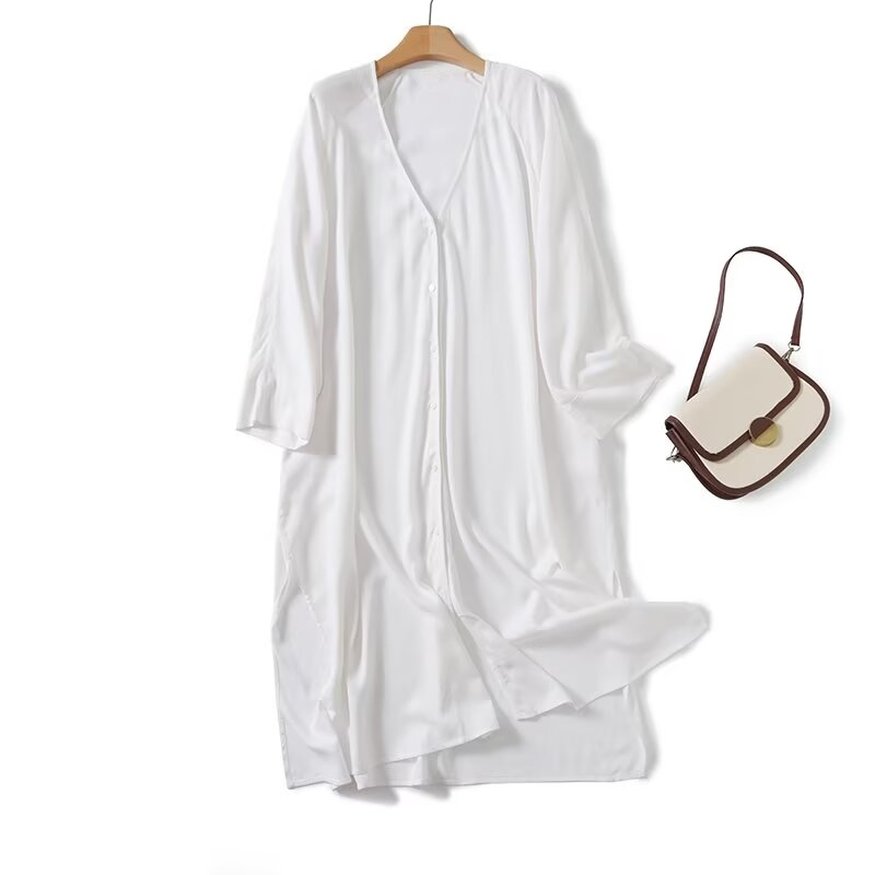 Dave & di marok kanis chen Ret – Casual Loose Linen Shirt Dress Bewertung und Preis