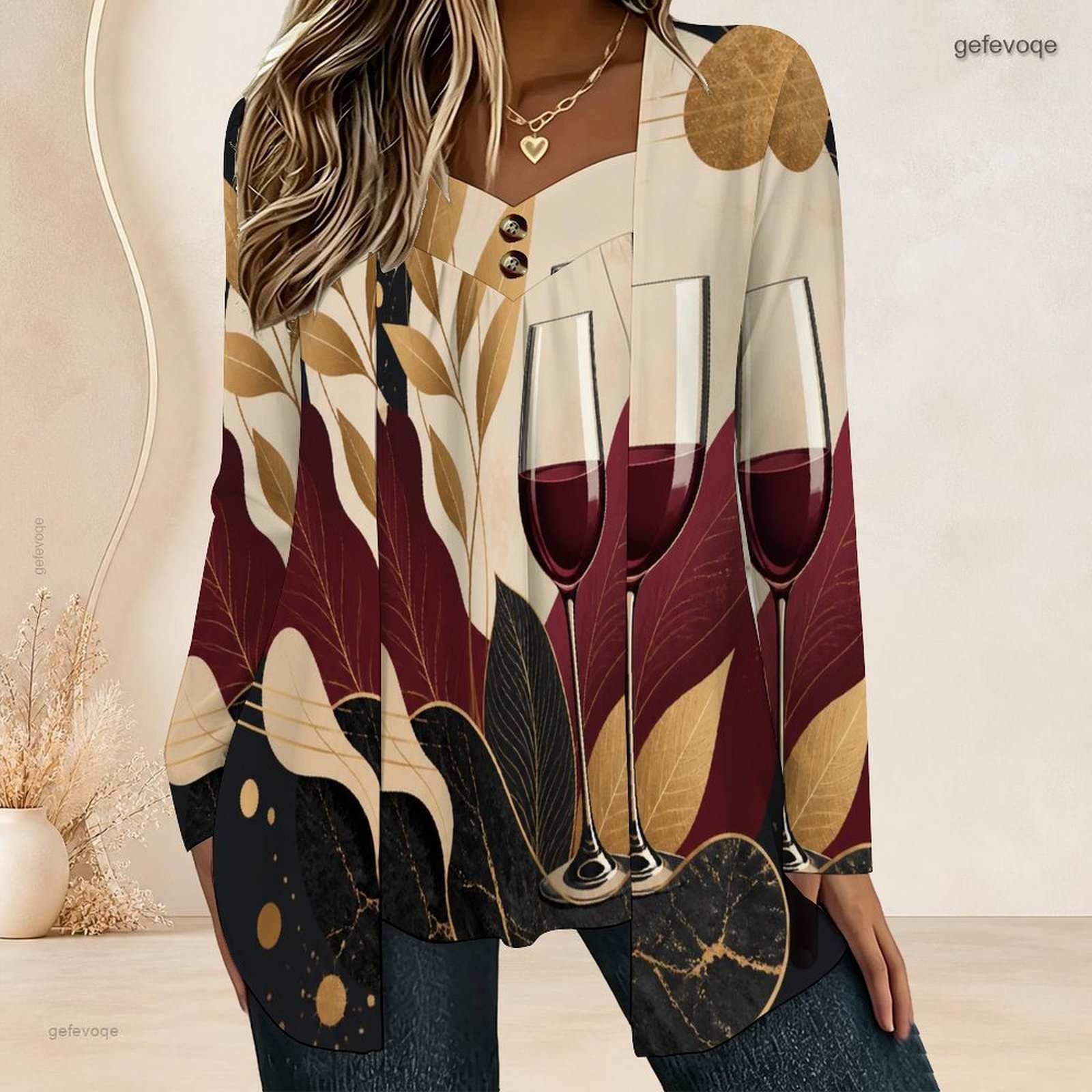 Damen Bluse mit Langen Ärmeln, – Blouses Bewertung und Preis